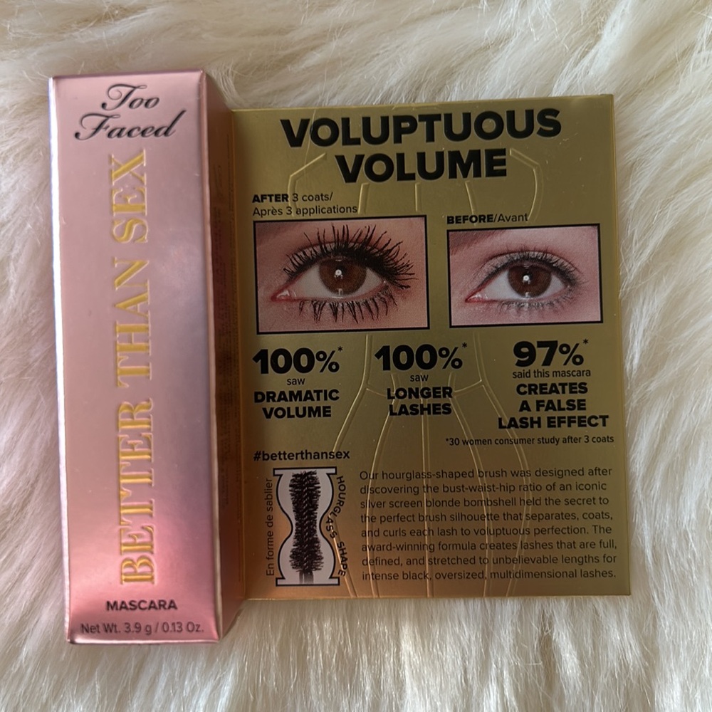 Too Faced Better Than Sex Mascara Travel size set of 2 - Picture 3 of 7